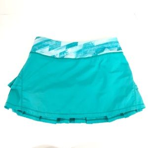 Ivivva Girls 10 Pace Setter Pleat Tennis Skort